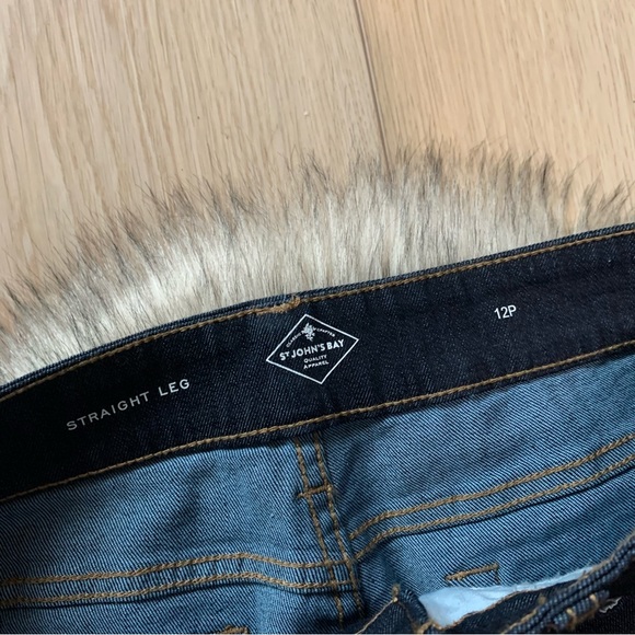 NWT St John’s Bay Straight Leg Dark Blue Jeans - Picture 7 of 7